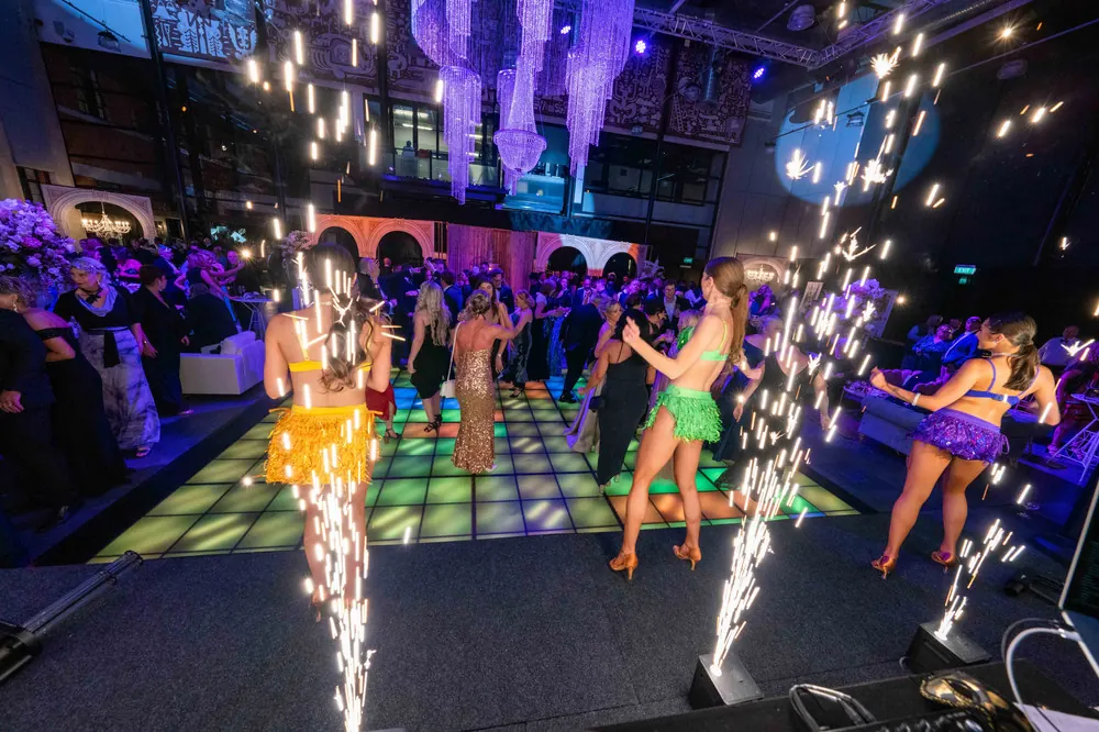 Finesse Entertainment performers on stage