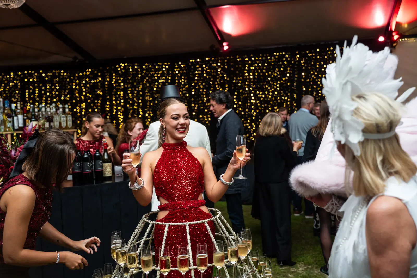 Champagne dress entertainment New Zealand