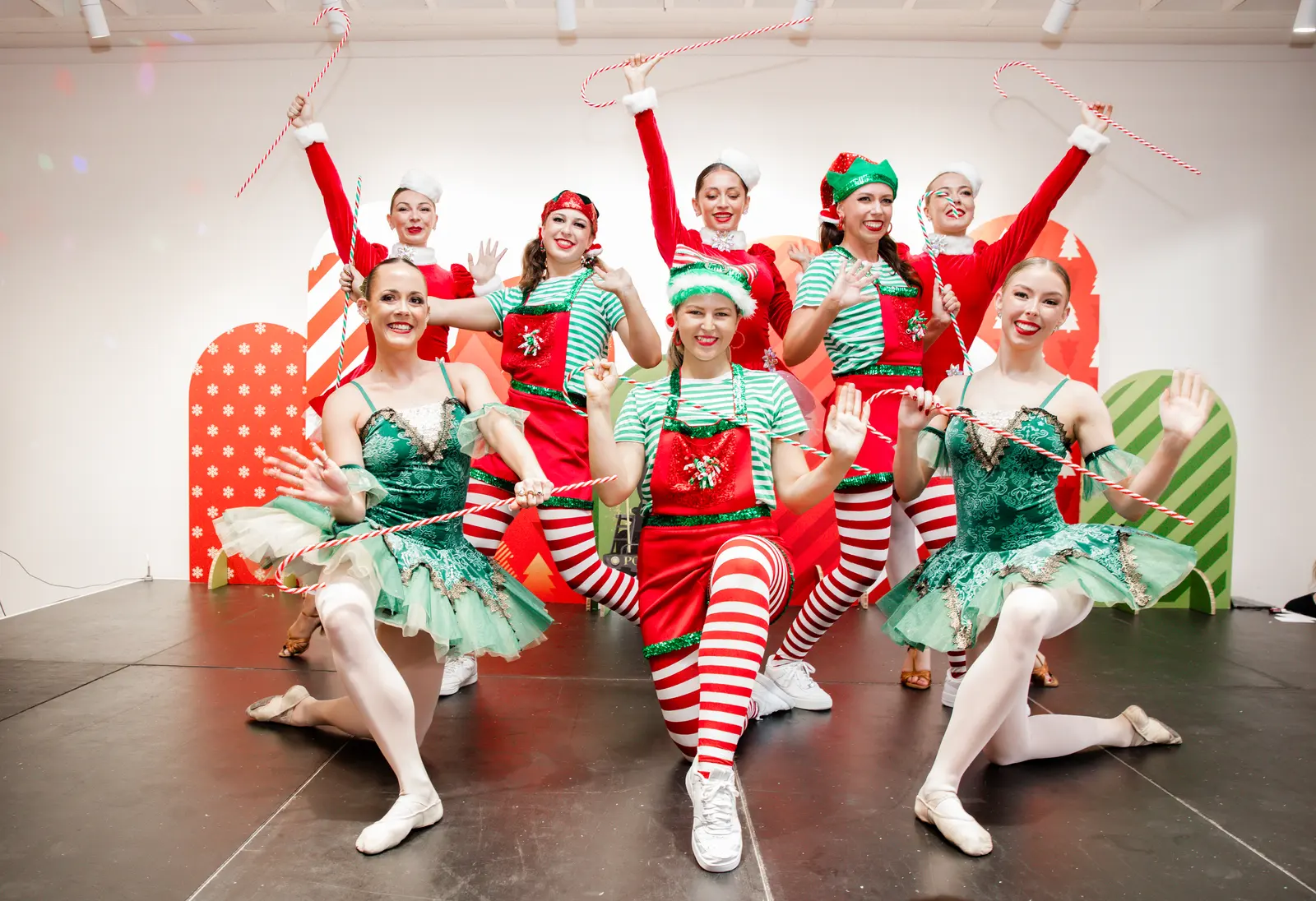 Corporate christmas themed entertainment