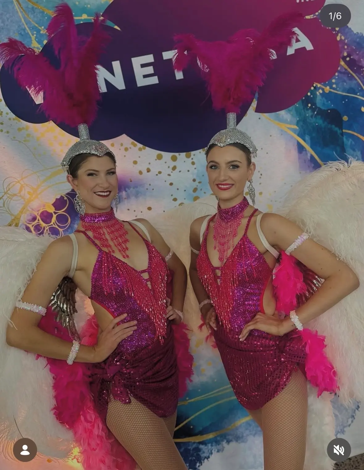 Event entertainers welcoming guests Auckland showgirls