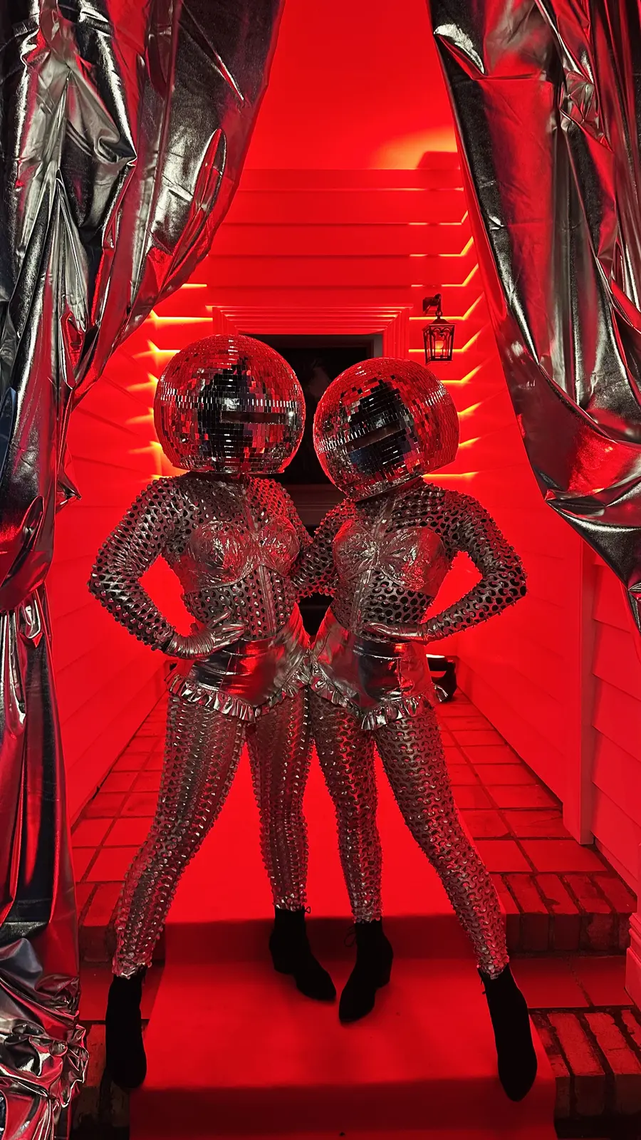 Futuristic disco head event dancers NZ