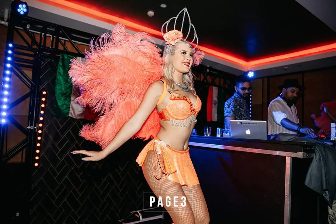 Podium performers corporate event