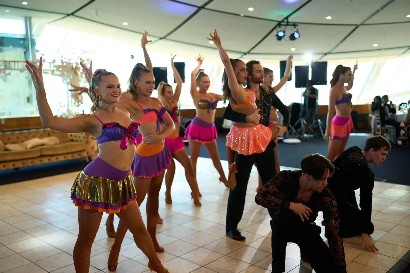 Professional dancers latin dancing event show